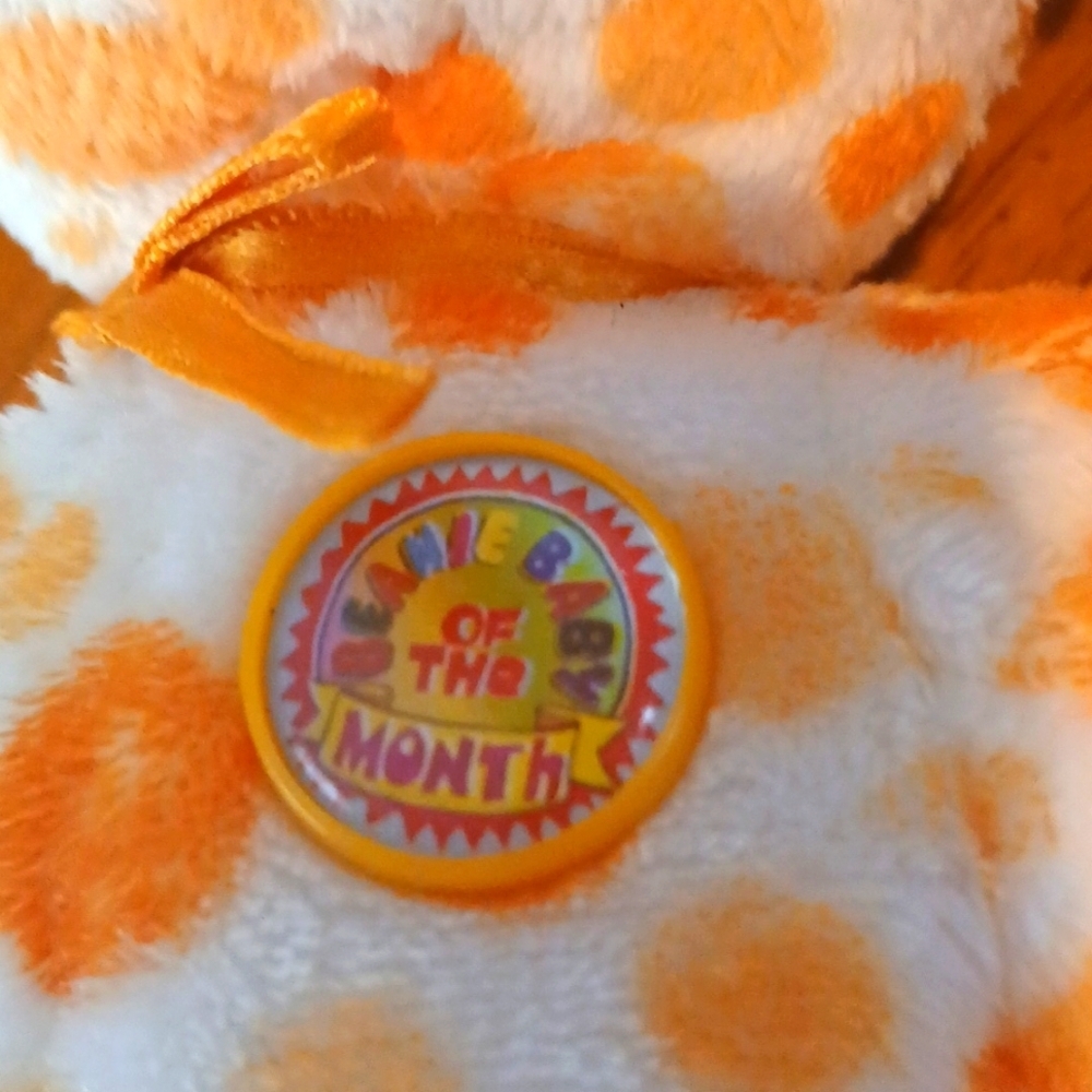 Ty Alani Orange and White Beani Baby Julio 2004 - Picture 4 of 4